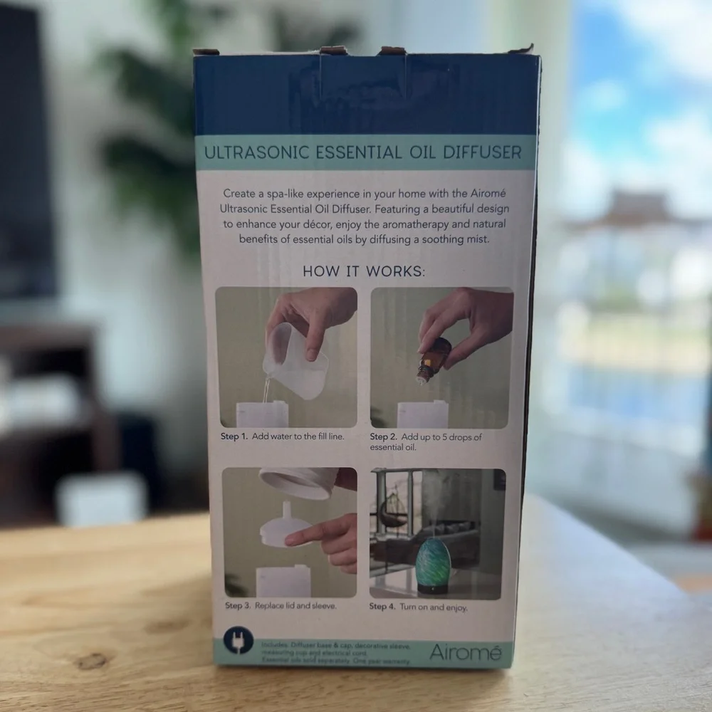 NEW Aegean Sea Ultrasonic Essential Oil Diffuser - Blue